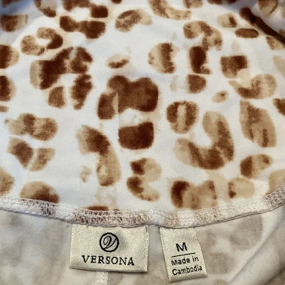 VERSONA Womens Animal Print Leggings - sz Medium - Picture 9 of 10